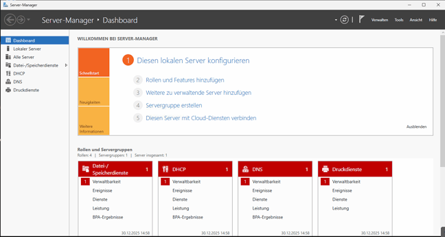 Servermanager start